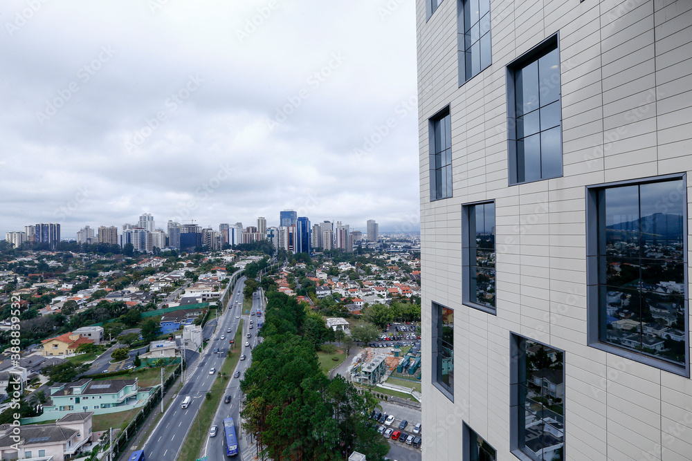 Obraz premium Aerial view of Alphaville condominium