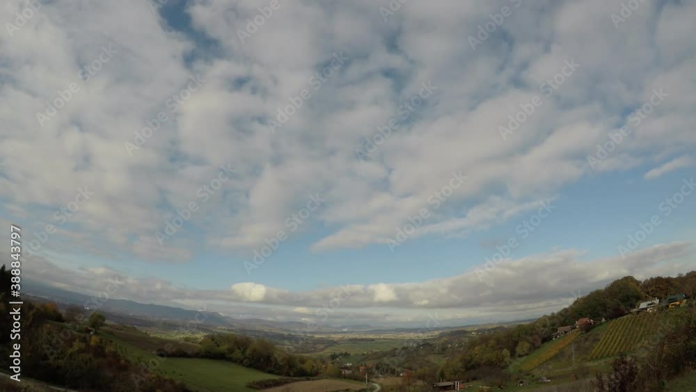 time lapse clouds, valley, horizon, summer, southern europe time lapse clouds, valley, horizon, summer, southern europe