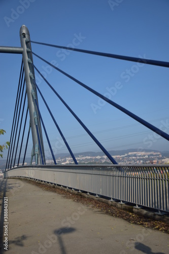 useless pedestrian bridge over the road 1