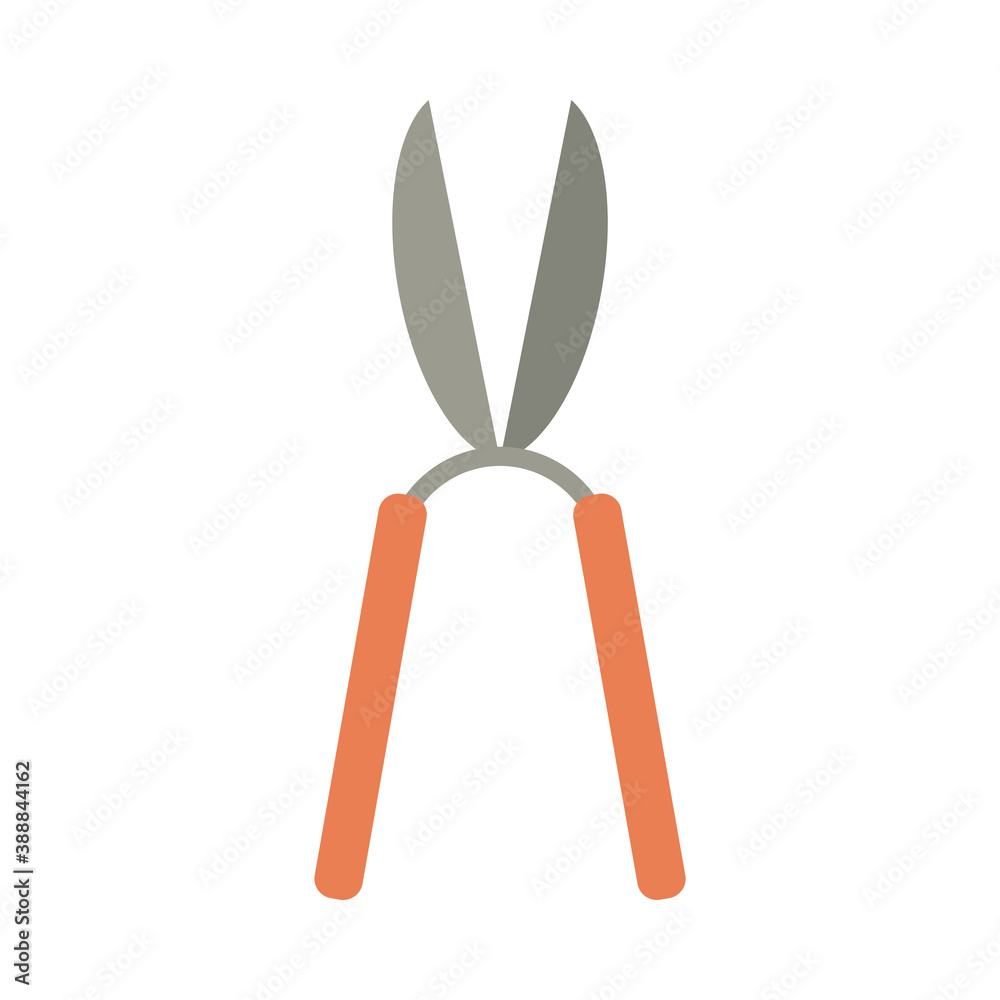 scissors gardening tool flat style icon scissors gardening tool flat style icon