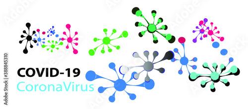 Coronavirus 2019-nCoV. Corona virus icon isolated