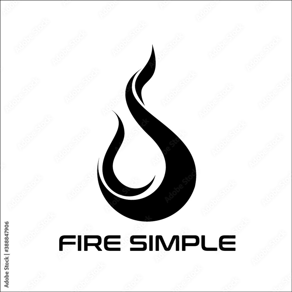 fire simple s logo exclusive design inspiration Stock Vector Adobe Stock