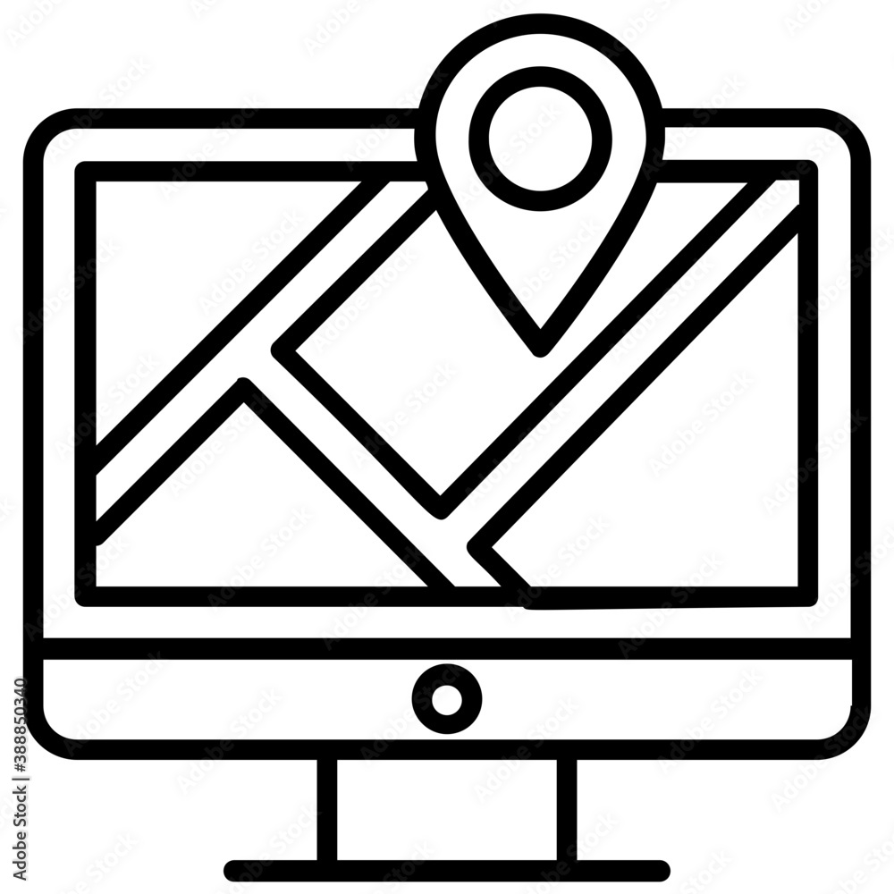 A smartphone screen with map and pin pointer is shown to denote mobile gps
A smartphone screen with map and pin pointer is shown to denote mobile gps