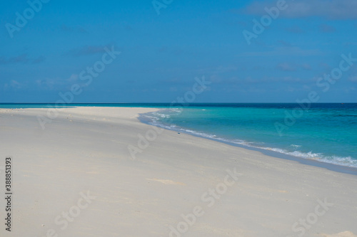 Zanzibar. Empty beach at Snow-white sand bank of Nakupenda Island. Appearing just a few hours in a day © Oleksandr