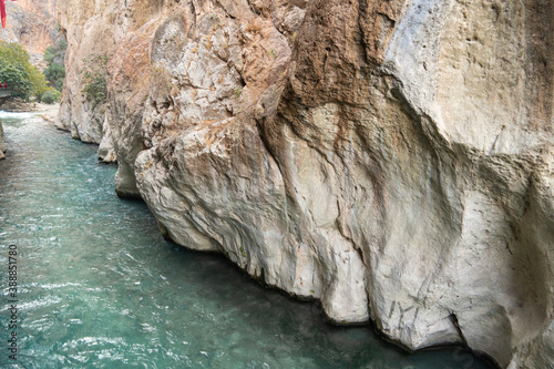 Saklikent Canyon with fast creek, Mugla, Turkey