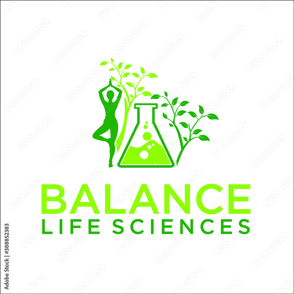 Balance Life Science logo exclusive design inspiration