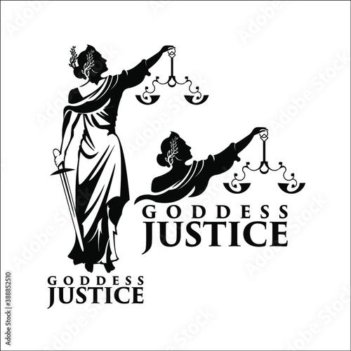 Goddess Justice logo exclusive design inspiration