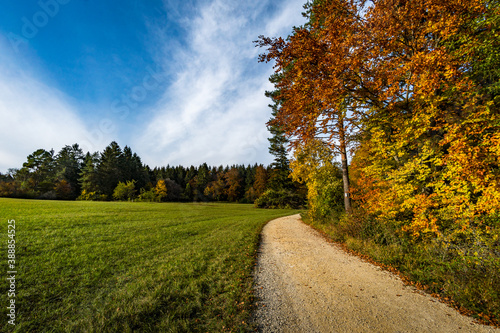 Fantastic autumn hike in the beautiful Danube valley near the Beuron monastery