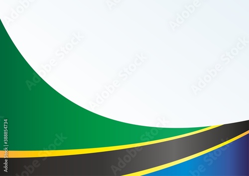 Flag of Tanzania, United Republic of Tanzania, template for the award, an official document with the flag and the symbol of the United Republic of Tanzania