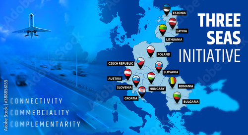 Foto An international economic and political initiative bringing together 12 European Union countries located near the Baltic, Black and Adriatic seas