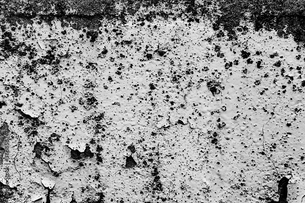 Fototapeta premium Texture of a concrete wall with cracks and scratches which can be used as a background