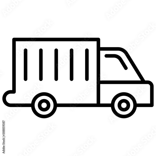 
An icon showing van wanding on a road and designed with gift package, good icon for delivery services 
