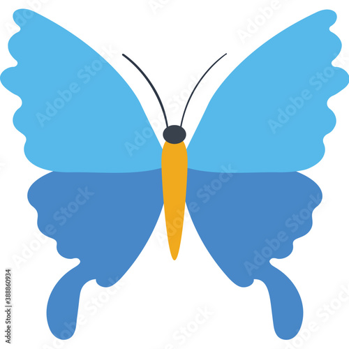 
Finest design icon for blue lepidoptera butterfly 

