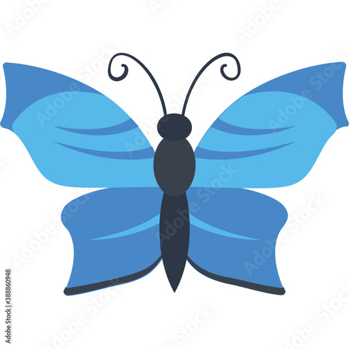 
Finest design icon for blue lepidoptera butterfly 
