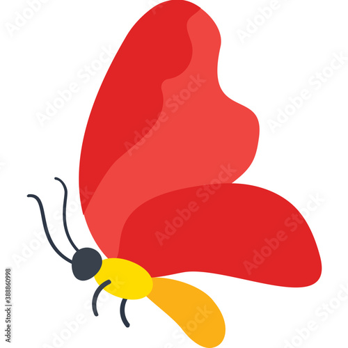 
A lowland butterfly specie called red glider icon
