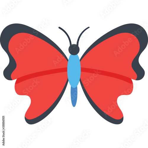 
A lowland butterfly specie called red glider icon
