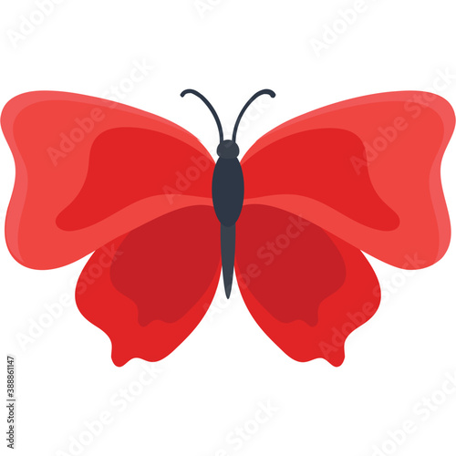 
A lowland butterfly specie called red glider icon
