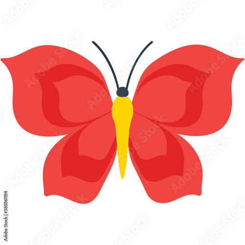 
A lowland butterfly specie called red glider icon

