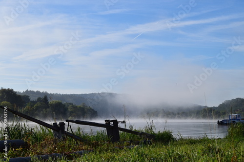 lake in the morning