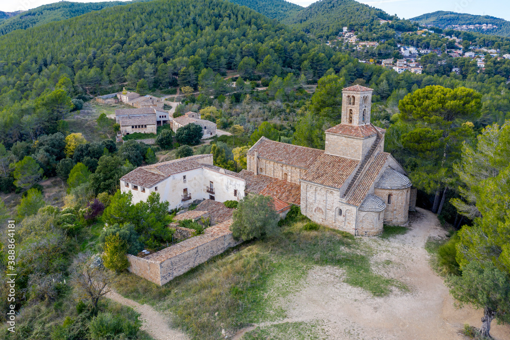 The Saint Ponce de Corbera monastery, Corbera de Llobregat (Barcelona), Catalonia Spain. The Saint Ponce de Corbera monastery, Corbera de Llobregat (Barcelona), Catalonia Spain.