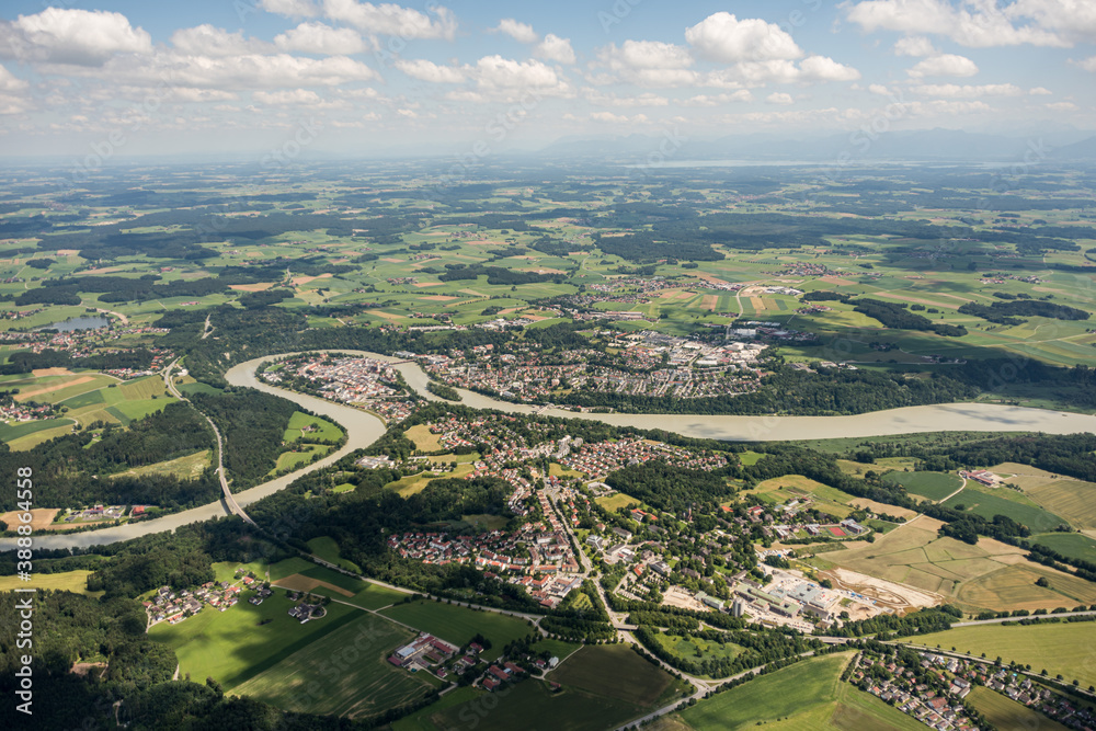 Luftbild/Aerial Wasserburg am Inn