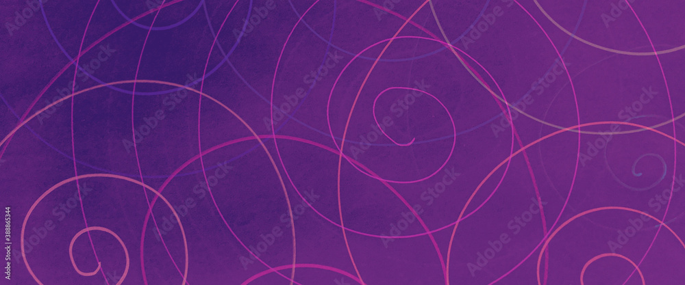 Tangled Scrawl Background. Pink Abstract Line 