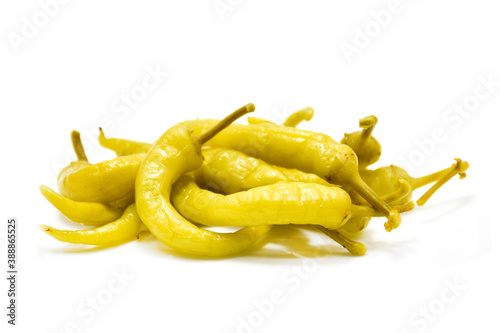 pickled pepper isolated on white background