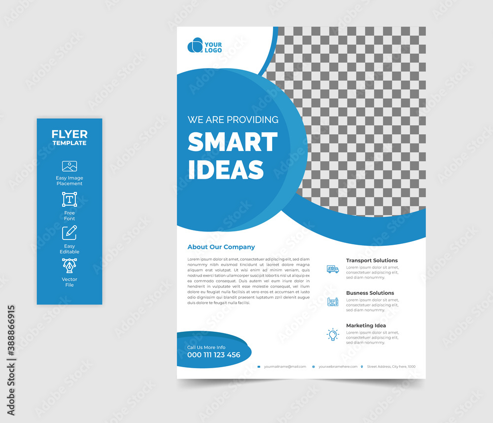 Flyer business template for cover brochure corporate 