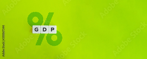 GDP (Gross Domestic Product) Banner and Conceptual Image. photo