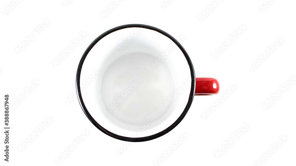 Isolated red mug with white background Isolated red mug with white background