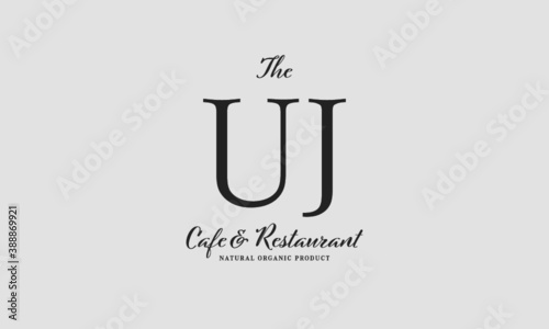 cafe restaurant premade logo initials monogram elegant luxury alphabet