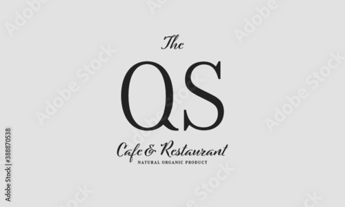 cafe restaurant premade logo initials monogram elegant luxury alphabet