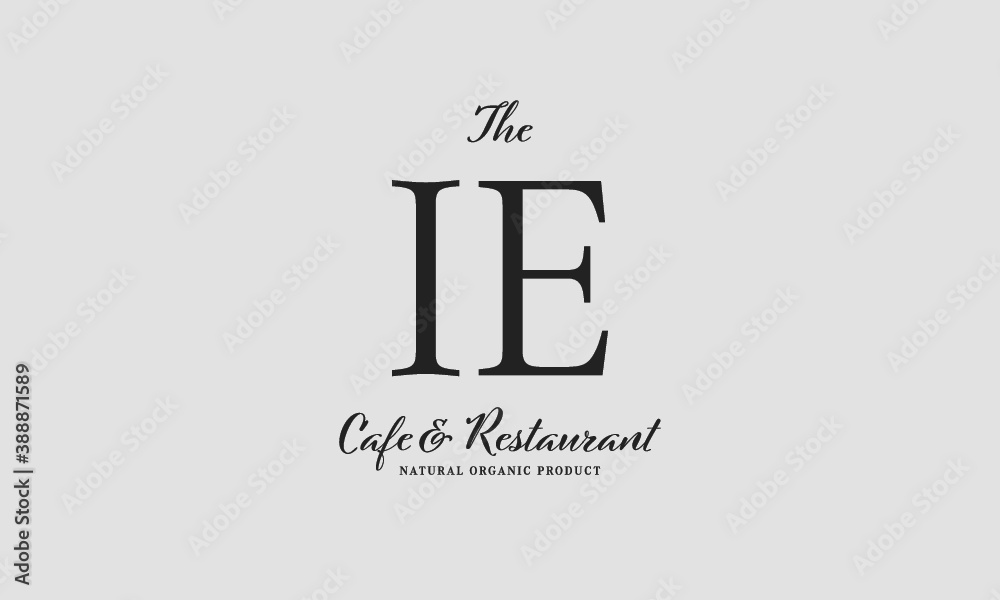 cafe restaurant premade logo initials monogram elegant luxury alphabet cafe restaurant premade logo initials monogram elegant luxury alphabet