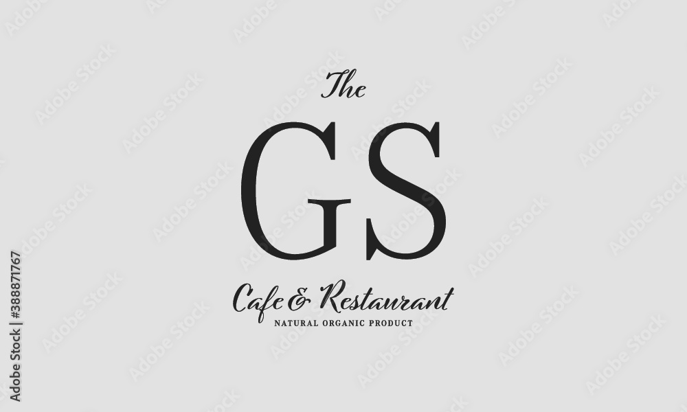 cafe restaurant premade logo initials monogram elegant luxury alphabet cafe restaurant premade logo initials monogram elegant luxury alphabet