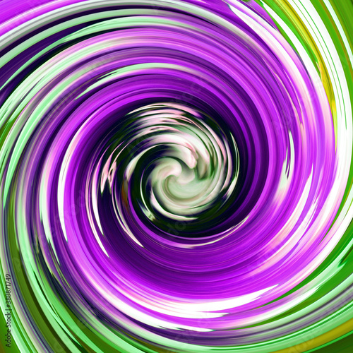 abstract background with spiral in purple and green