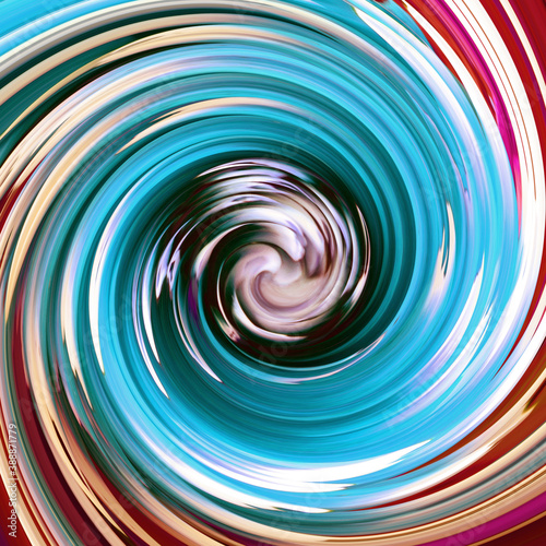 abstract background with spiral in blue and red