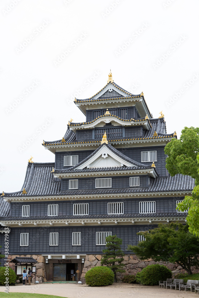 岡山城の天守閣
