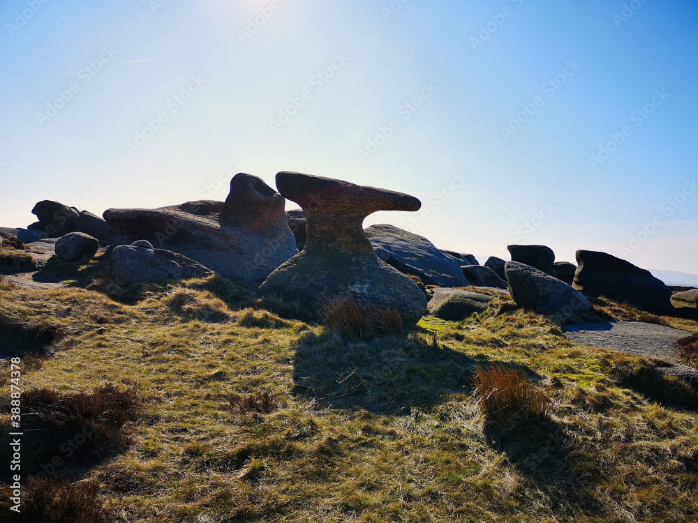rocks and sky