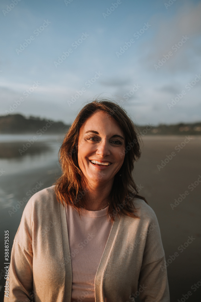Smiling Woman at Beach Smiling Woman at Beach