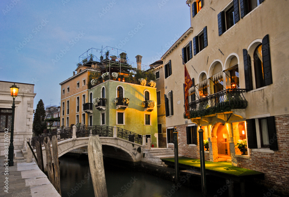 Dusk in Venice, Italy