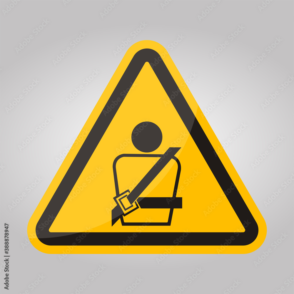 PPE Icon.Wearing a seat belt Symbol Sign Isolate On White Background,Vector Illustration EPS.10 PPE Icon.Wearing a seat belt Symbol Sign Isolate On White Background,Vector Illustration EPS.10