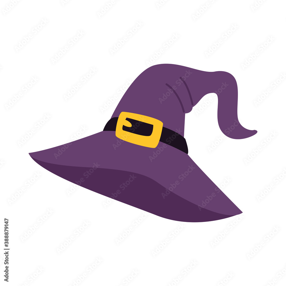 halloween witch hat isolated icon halloween witch hat isolated icon