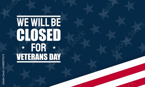 Vector illustration of Veterans Day.