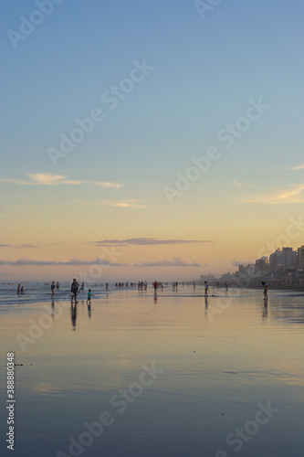  sunset on Argentine beach. February 2020