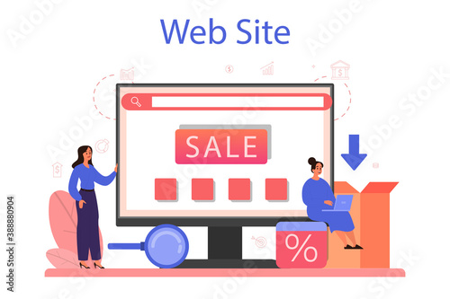 Contextual advertsing online service or platform. Marketing