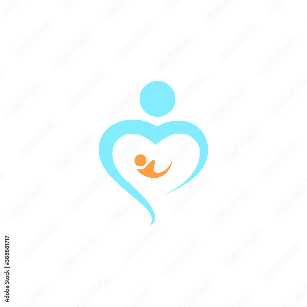 logo icon vector templet affection
