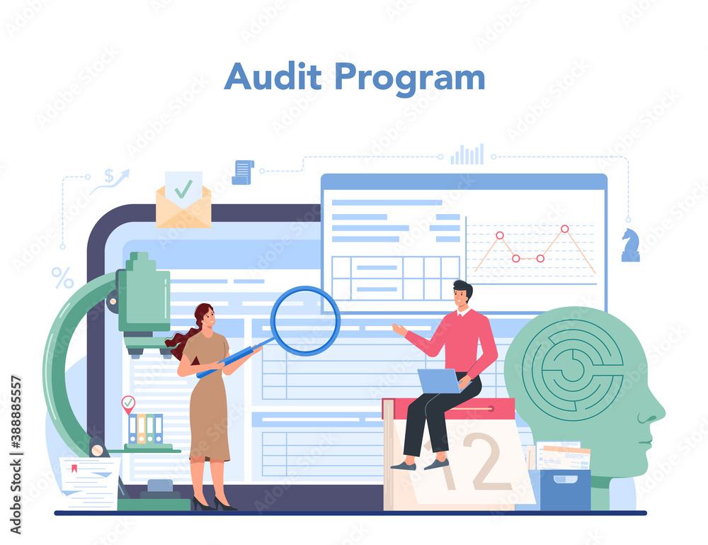 Audit online service or platform. Business operation research and analysis Audit online service or platform. Business operation research and analysis