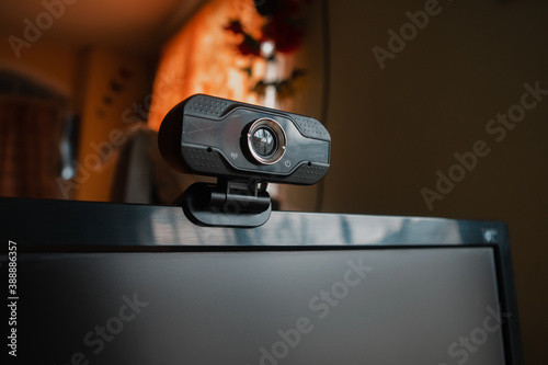 webcam on computer photo