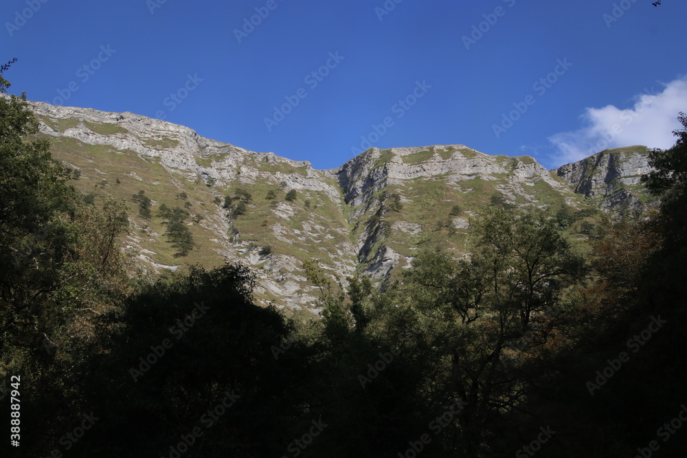 Mountains in the interior of Basque Country