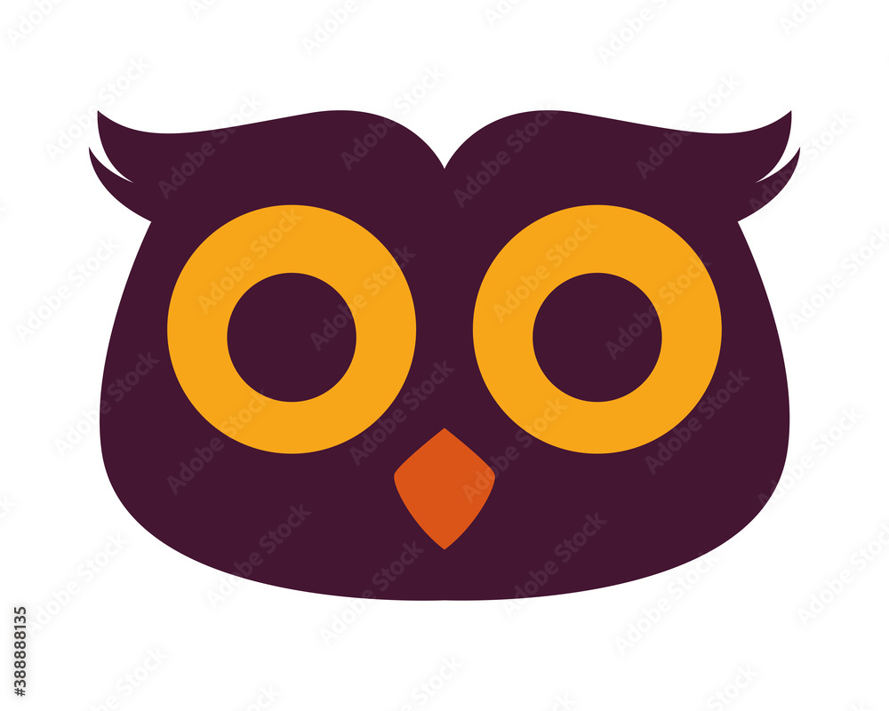 owl bird animal isolated icon